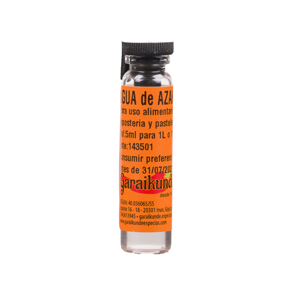 Bote de esencia de agua de azahar