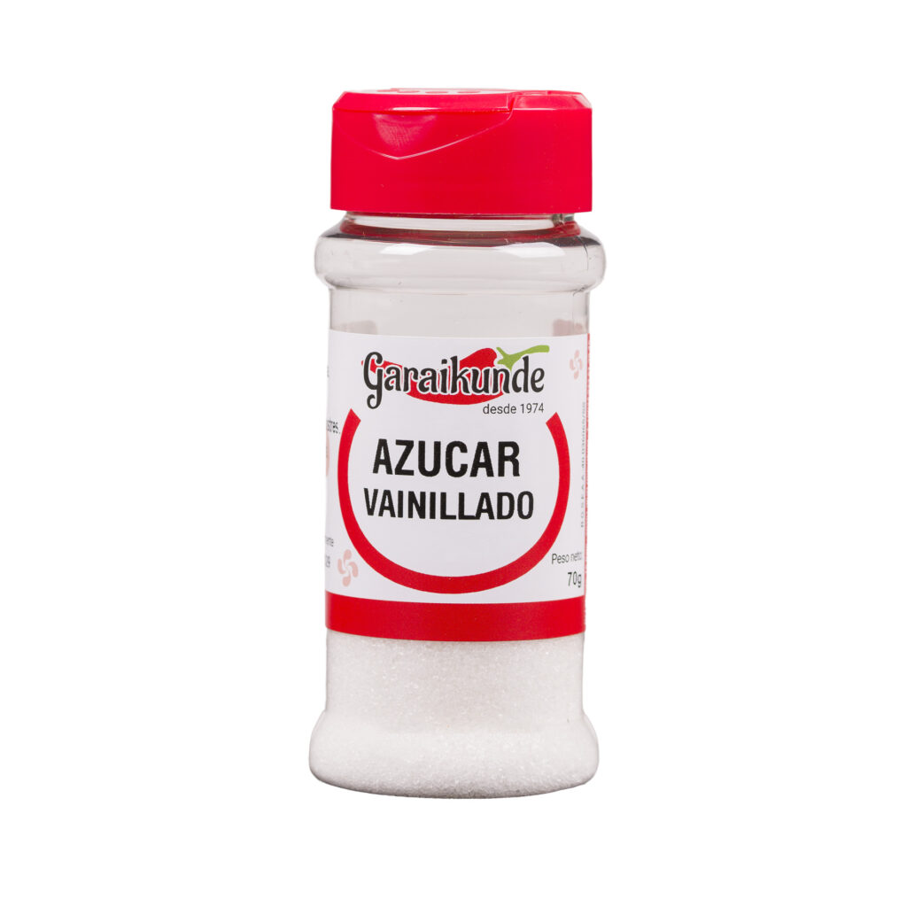 Bote de 70 gr de azucar vainillado Garaikunde