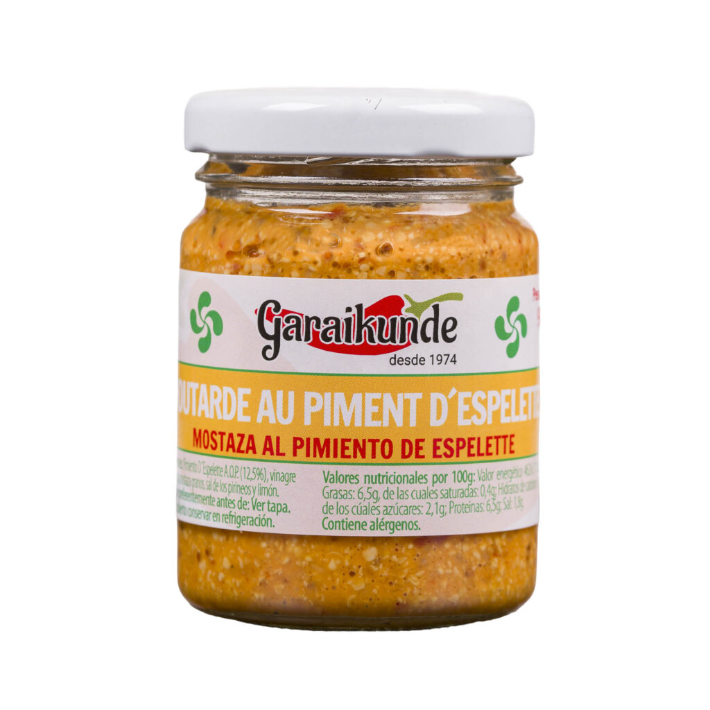 Producto Mostaza al pimiento de espelette